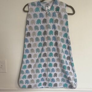 Halo Sleep Sack - Blue and Gray Elephant Design